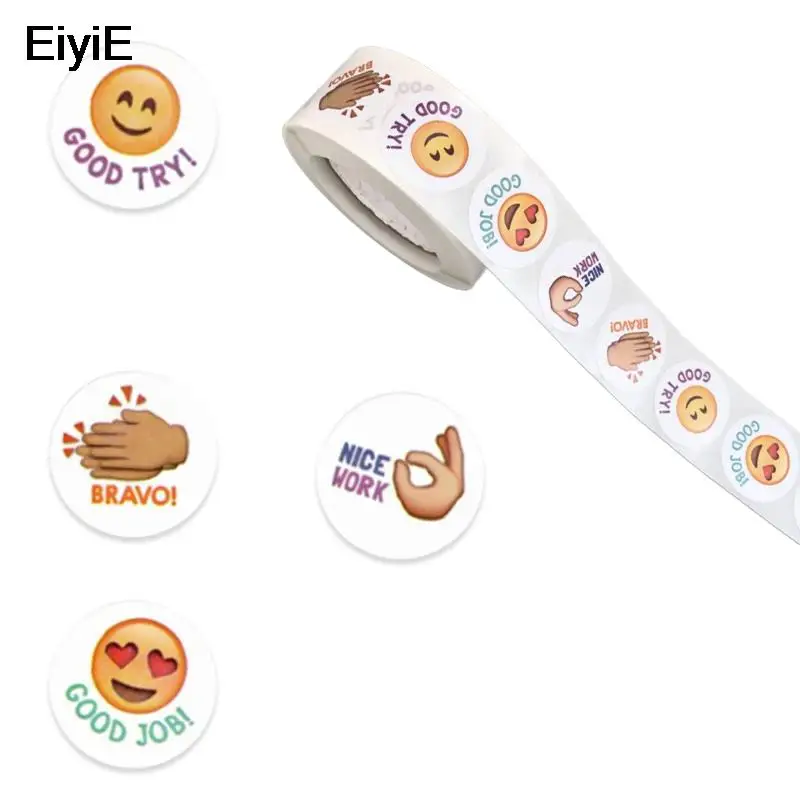 500 шт./рулон, наклейки для детей
500 шт./рулон, наклейки для детей