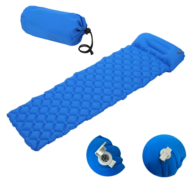 Outdoor Camping Sleeping Pad Foldable Inflatable Mattress with Pillow Ultralight Camping Hiking Travel Air Cushion Moistureproof
Outdoor Camping Sleeping Pad Foldable Inflatable Mattress with Pillow Ultralight Camping Hiking Travel Air Cushion Moistureproof