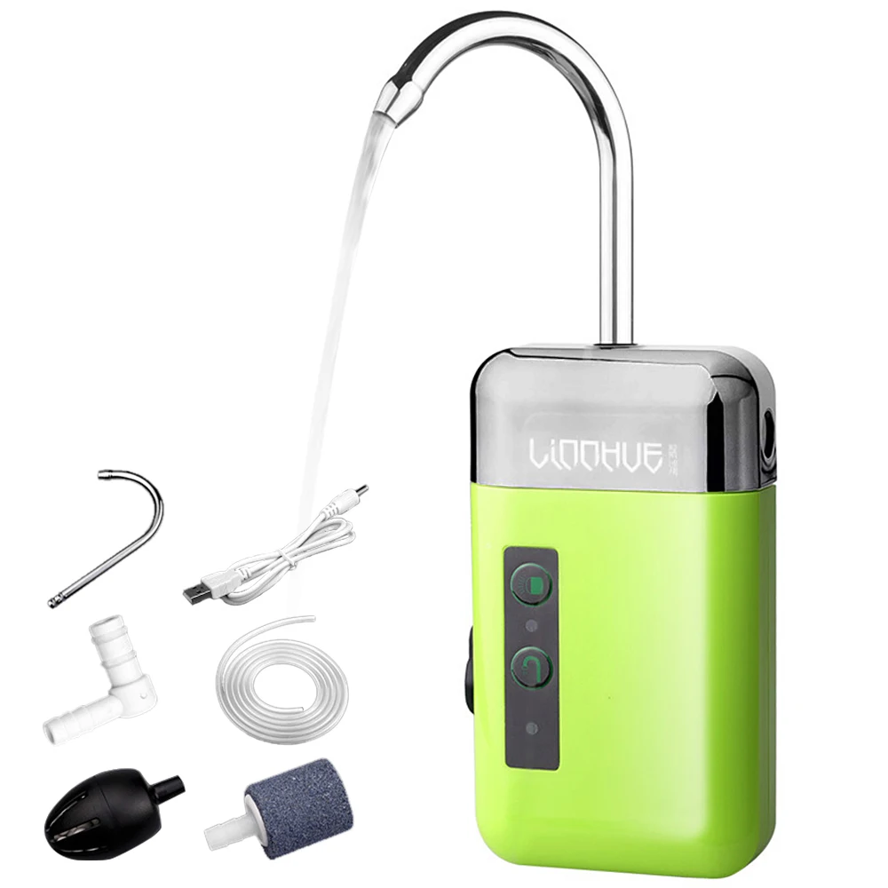 Mini Air Pump Air Oxygen Pump With Air Stone Tube 3-in-1 Sensing USB Charging Automatic Water Pump Oxygen Fishing Air Pump LED
Mini Air Pump Air Oxygen Pump With Air Stone Tube 3-in-1 Sensing USB Charging Automatic Water Pump Oxygen Fishing Air Pump LED