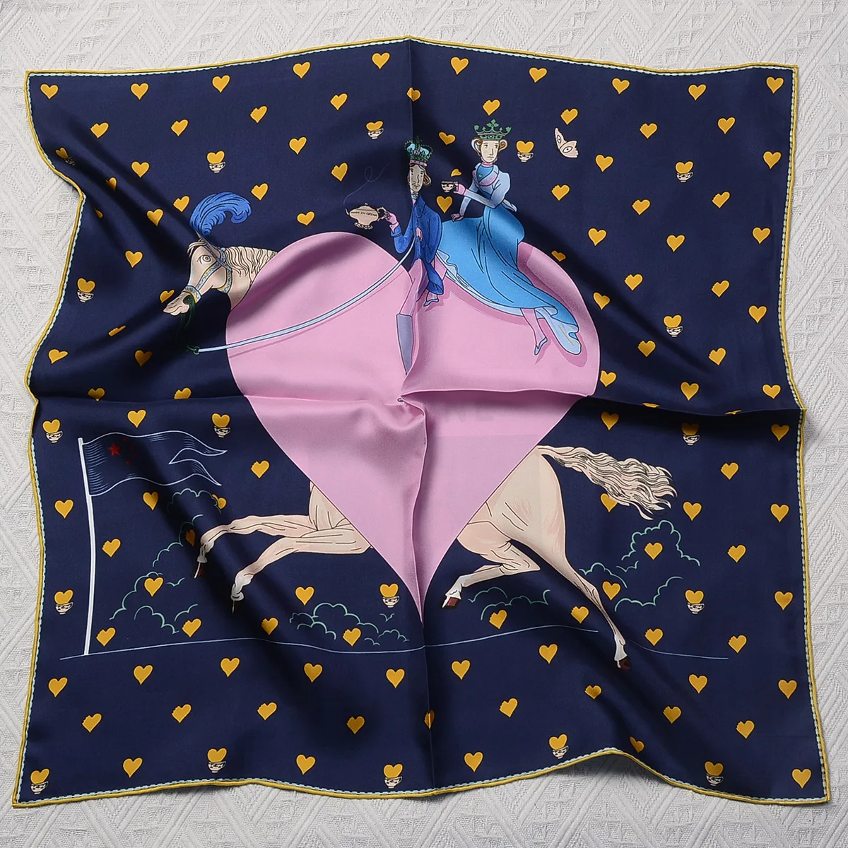 70cm Horse Heart Print Hand Rolled Edges 100% Silk Scarf Women Square Shawl Hijab Bandana Foulard Neckerchief female bow ties
70cm Horse Heart Print Hand Rolled Edges 100% Silk Scarf Women Square Shawl Hijab Bandana Foulard Neckerchief female bow ties