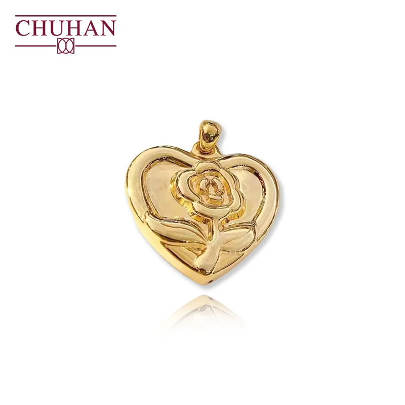 CHUHAN Real G18K Rose Heart Pendant Au750 Soild Gold Oversized Pendant Anniversary Valentine Gifts for Women Fine Jewelry
CHUHAN Real G18K Rose Heart Pendant Au750 Soild Gold Oversized Pendant Anniversary Valentine Gifts for Women Fine Jewelry