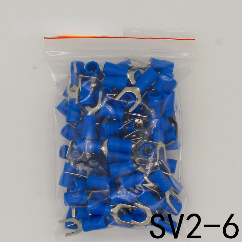 SV2-6 Blue insulation Furcate Terminal Cable Connector Wire Connector 100PCS/Pack SV2.5-6 SV
SV2-6 Blue insulation Furcate Terminal Cable Connector Wire Connector 100PCS/Pack SV2.5-6 SV