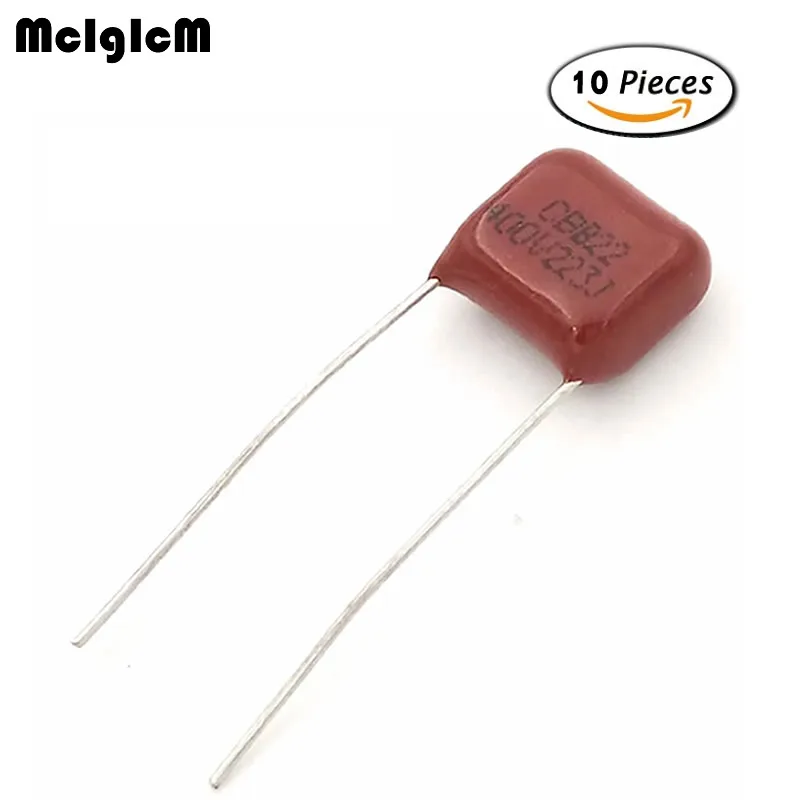 10PCS 223 22nF 100V 400V 630V CBB Polypropylene film capacitor pitch 5mm 10mm 22nF
10PCS 223 22nF 100V 400V 630V CBB Polypropylene film capacitor pitch 5mm 10mm 22nF