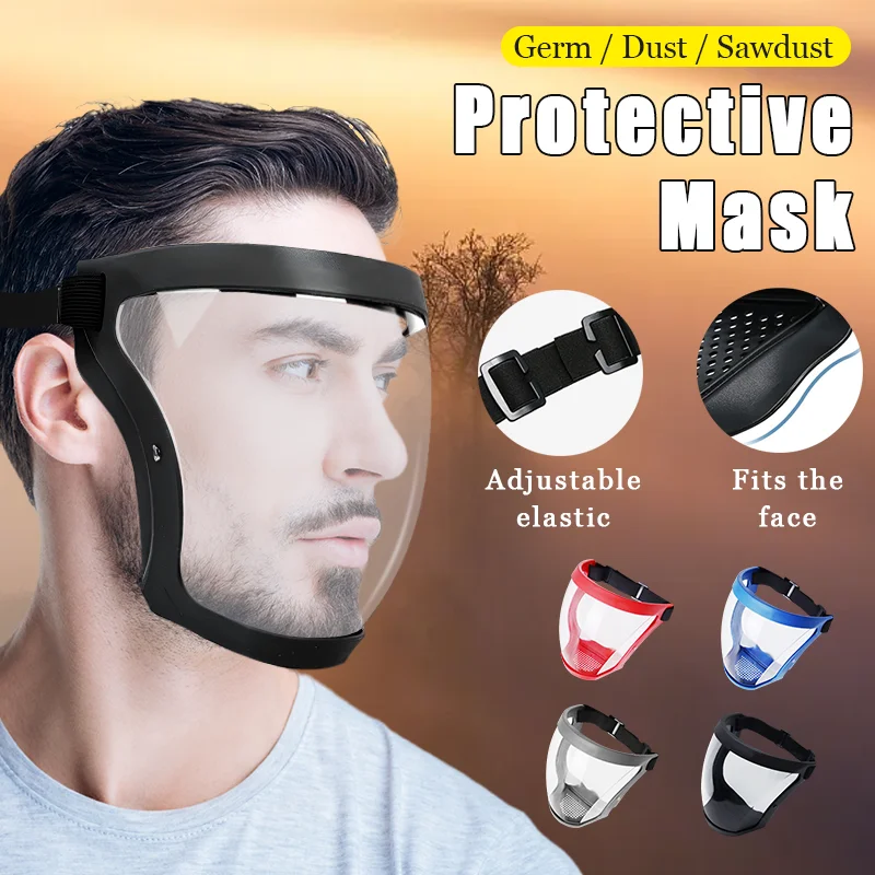 Transparent full face mask reusable wind resistant neutral eye protection mask kitchen safety splash protection work safety mask
Transparent full face mask reusable wind resistant neutral eye protection mask kitchen safety splash protection work safety mask