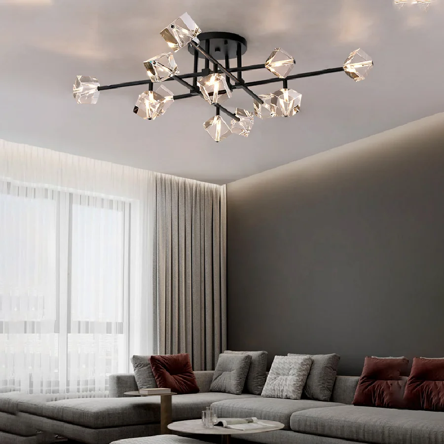 Modern Minimalist Crystal Led Pendant Ceiling Lamp Bedroom Living Dining Room Indoor Lighting Ceiling Lights Fixtures Lustre
Modern Minimalist Crystal Led Pendant Ceiling Lamp Bedroom Living Dining Room Indoor Lighting Ceiling Lights Fixtures Lustre