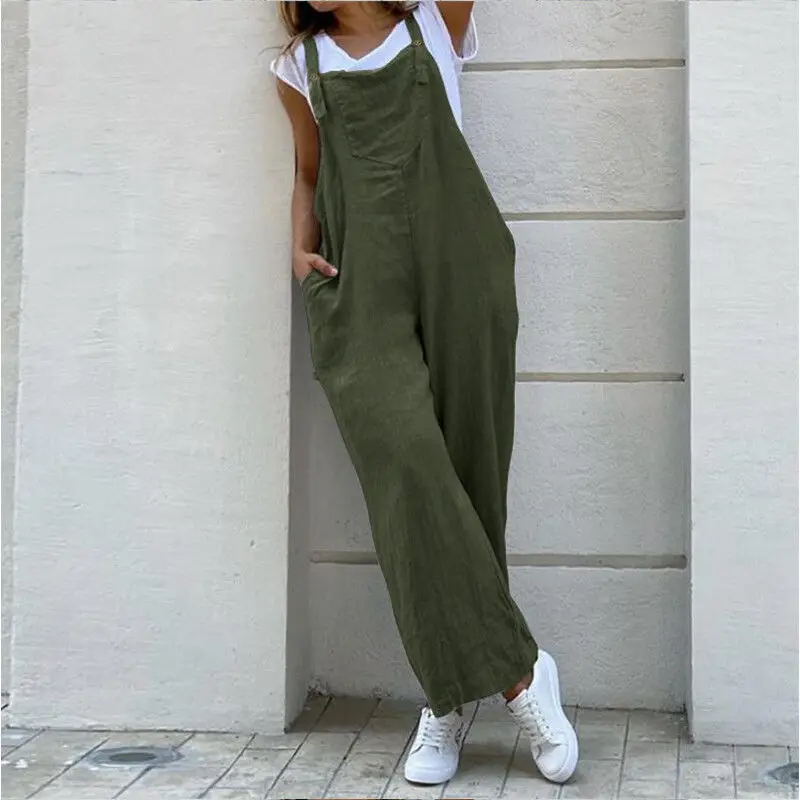 Women's Suspender Jumpsuit Overalls 2022 New Retro Fashion Jumpsuit Long Pocket Wide Leg Pants Combination Jumpsuit Oversized
Women's Suspender Jumpsuit Overalls 2022 New Retro Fashion Jumpsuit Long Pocket Wide Leg Pants Combination Jumpsuit Oversized