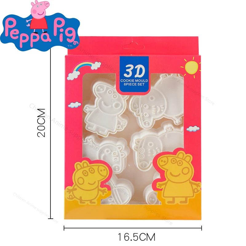 6pcs/set Peppa Pig Bakeware Cookie Mold 3d Cartoon Anime Figures DIY Press Type Baking Mold Birthday Christmas Cookie Tools Gift
6pcs/set Peppa Pig Bakeware Cookie Mold 3d Cartoon Anime Figures DIY Press Type Baking Mold Birthday Christmas Cookie Tools Gift