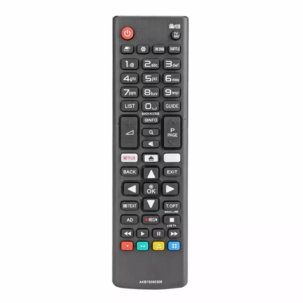 Universal Remote Control AKB75095308 for LG TV 43UJ6309 49UJ6309 60UJ6309 65UJ6309 43LJ614V 43UJ630 Smart Remote Controller
Universal Remote Control AKB75095308 for LG TV 43UJ6309 49UJ6309 60UJ6309 65UJ6309 43LJ614V 43UJ630 Smart Remote Controller