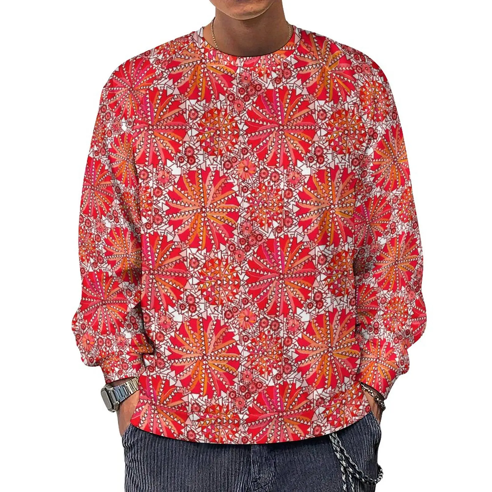 Tribal Print Casual Sweatshirts Mandala Print Y2k Cool O Neck Hoodies Autumn Long Sleeve Korean Fashion Oversized Hoodie Gift
Tribal Print Casual Sweatshirts Mandala Print Y2k Cool O Neck Hoodies Autumn Long Sleeve Korean Fashion Oversized Hoodie Gift