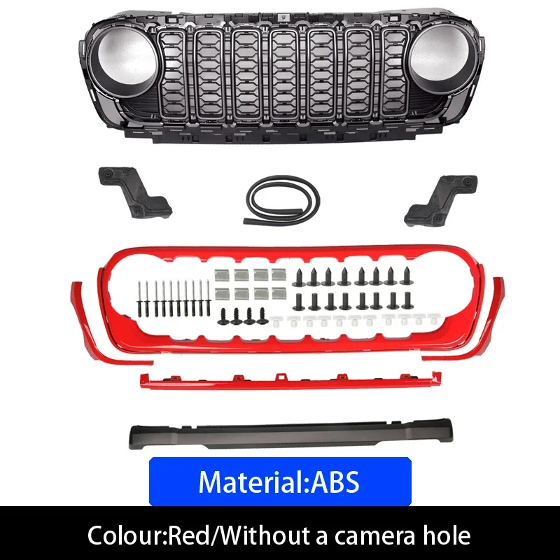Для 2018-2024 новый дизайн украшения Jeep Wrangler JL стиль гриль Bodykit передний бампер сетка решетка модификация автомобильные аксессуары
Для 2018-2024 новый дизайн украшения Jeep Wrangler JL стиль гриль Bodykit передний бампер сетка решетка модификация автомобильные аксессуары