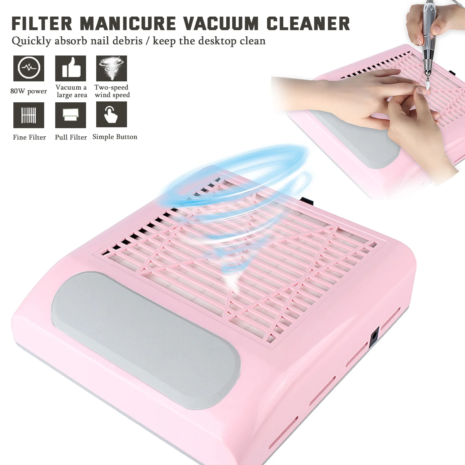 Vacuum Nail Dust Collector For Manicure Nails Collector Filter Strong With Fitter Nail Dust Fan Vacuum Cleaner For Nails Tools
Vacuum Nail Dust Collector For Manicure Nails Collector Filter Strong With Fitter Nail Dust Fan Vacuum Cleaner For Nails Tools