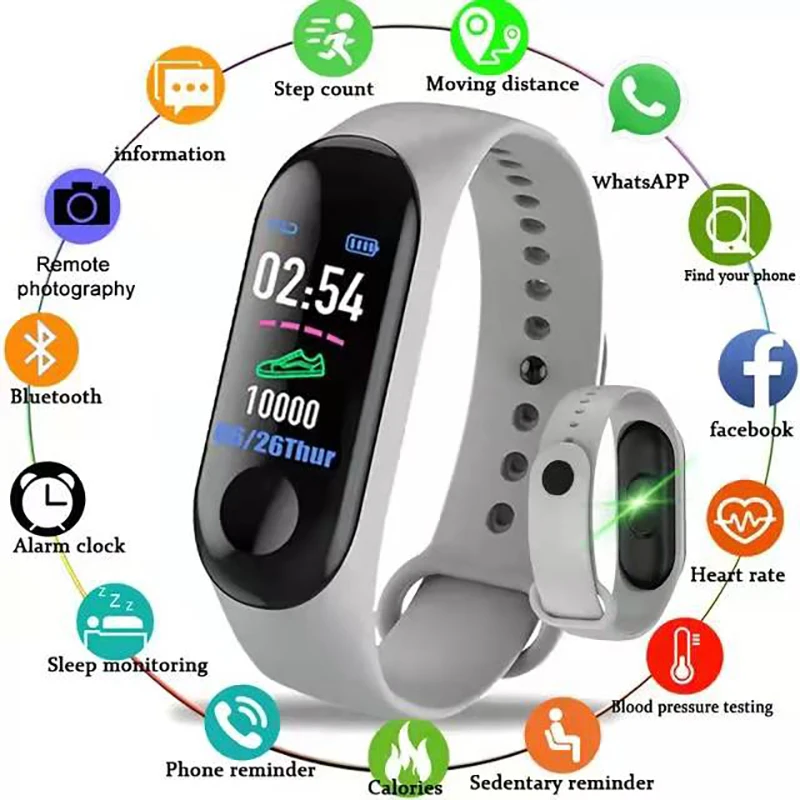 M3 Man Smart Watch Android Ios Fitness Tracker Blood Pressure Heart Rate Monitor Waterproof Wristband Women Samrtwatch 2023
M3 Man Smart Watch Android Ios Fitness Tracker Blood Pressure Heart Rate Monitor Waterproof Wristband Women Samrtwatch 2023