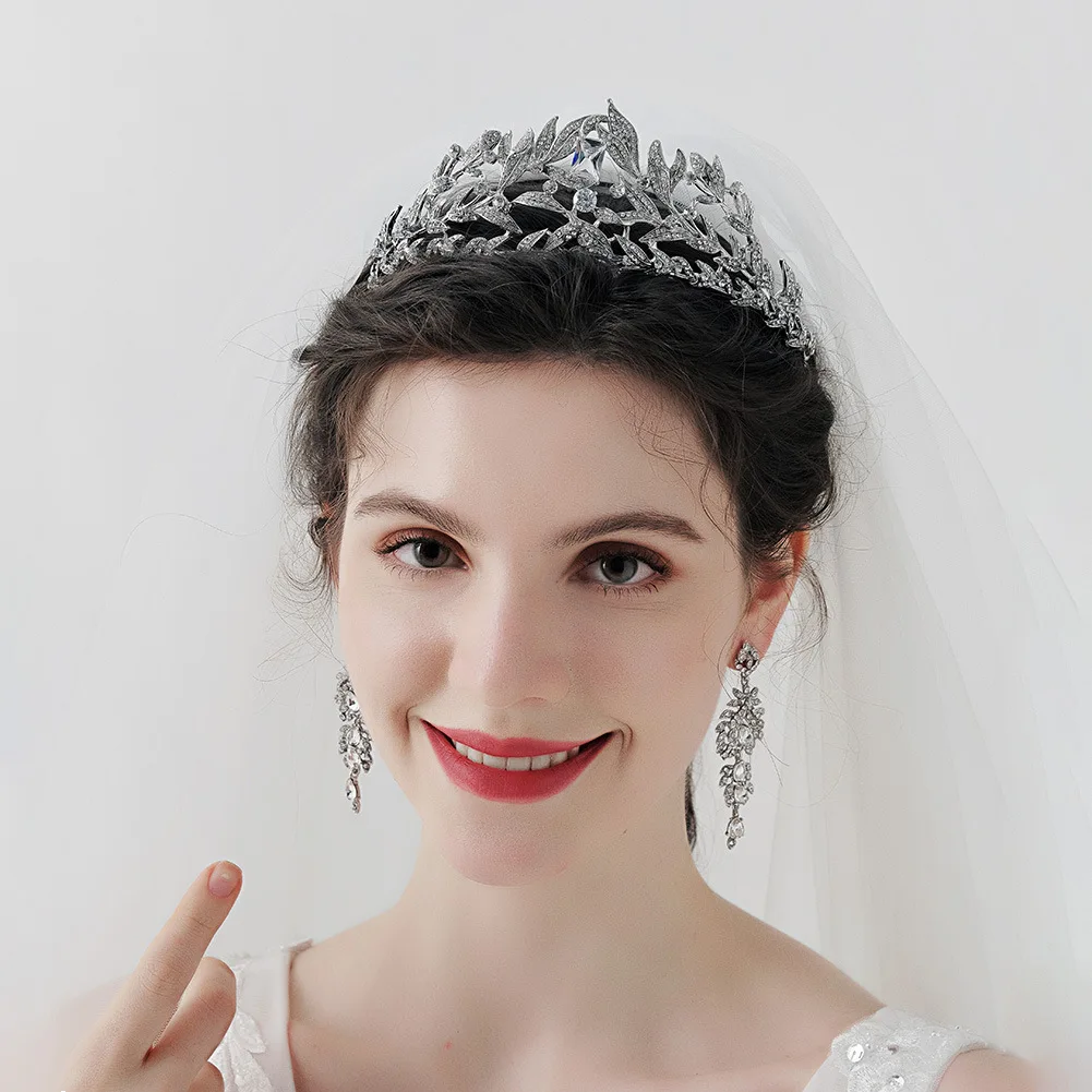 MYFEIVO Luxury Bridal Hair Accessories High-grade Zircon Rhinestones Crown Vintage Alloy Leaves Headband HQ1656
MYFEIVO Luxury Bridal Hair Accessories High-grade Zircon Rhinestones Crown Vintage Alloy Leaves Headband HQ1656