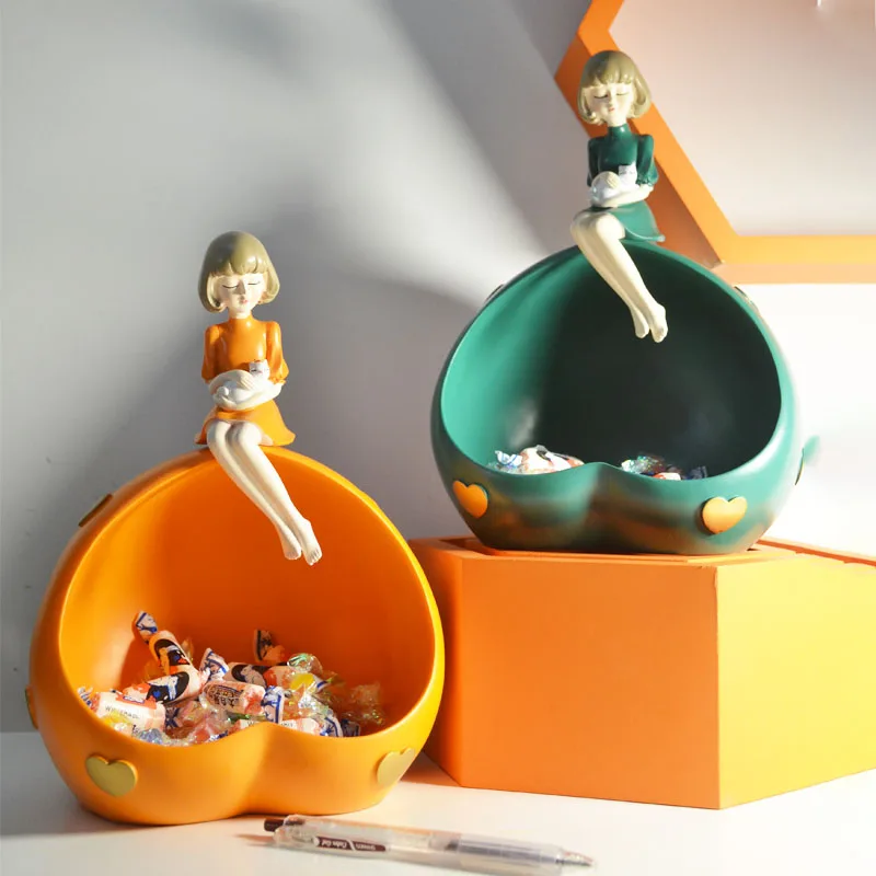 Cute Girl Sculpture Statue Fruit Tray Storage Character Model Nordic Home Decoration Accessories Living Room Desktop Decor Gifts
Cute Girl Sculpture Statue Fruit Tray Storage Character Model Nordic Home Decoration Accessories Living Room Desktop Decor Gifts