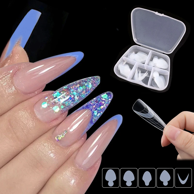 60pcs Reusable Soft Silicone Pads Stencil French Sticker Nail Art Extension Duet System Dual Forms French Manicure Builder Tool 
60pcs Reusable Soft Silicone Pads Stencil French Sticker Nail Art Extension Duet System Dual Forms French Manicure Builder Tool