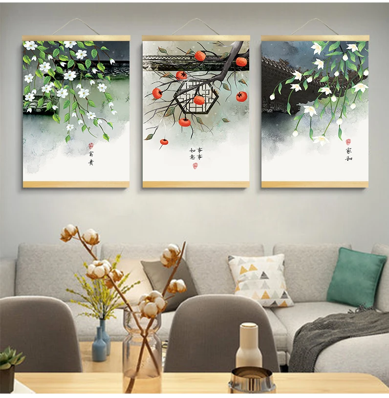 custom chinese style green plants canvas decorative painting Store bedroom living room wall art solid wood scroll painting
custom chinese style green plants canvas decorative painting Store bedroom living room wall art solid wood scroll painting