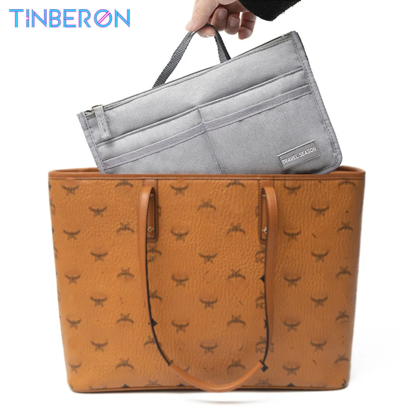 Сумка в сумке TINBERON, вместительный Органайзер с двойной молнией, для косметики и путешествий, подходит для женских сумок
Сумка в сумке TINBERON, вместительный Органайзер с двойной молнией, для косметики и путешествий, подходит для женских сумок