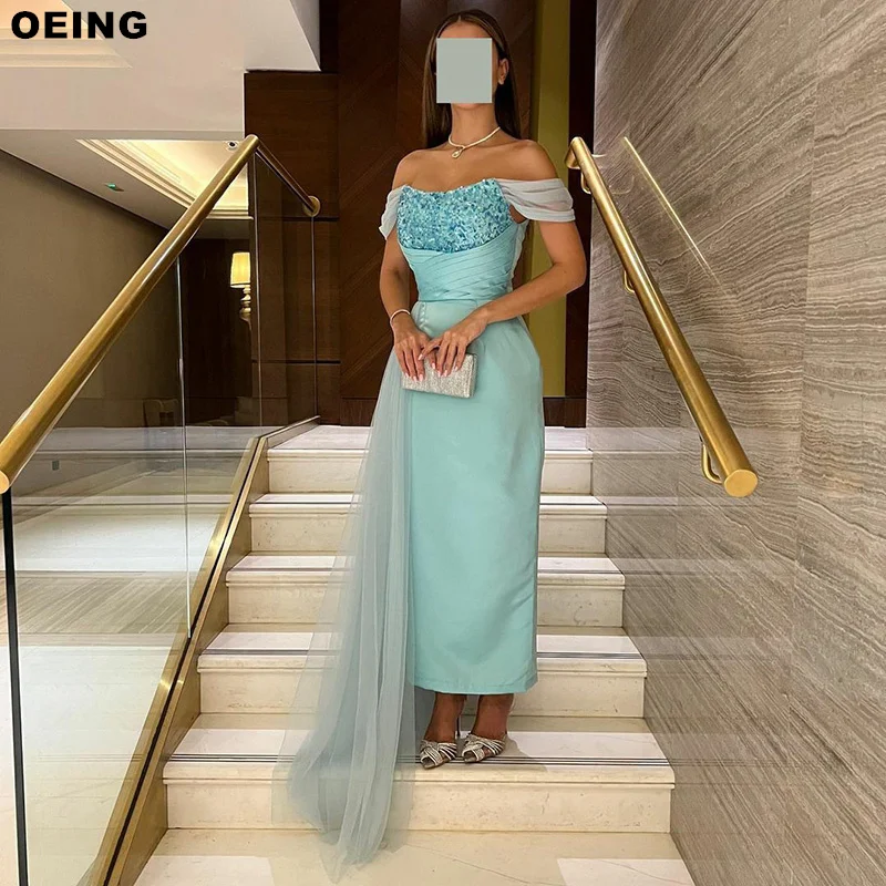 OEING Sky Blue Elegant Prom Dresses Fairy Off Shoulder Beading Party Dress For Women Ankle Length Evening Gown With Tulle
OEING Sky Blue Elegant Prom Dresses Fairy Off Shoulder Beading Party Dress For Women Ankle Length Evening Gown With Tulle