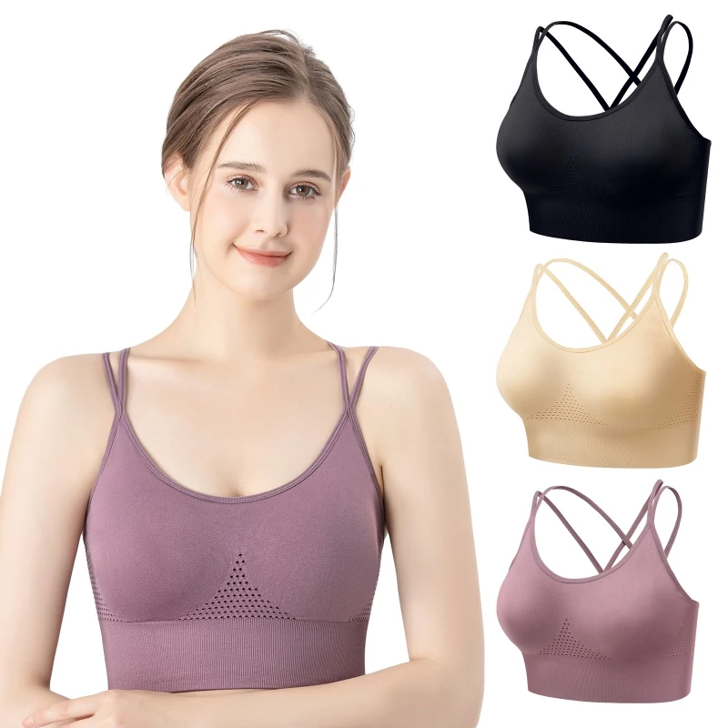 Women Everyday Bras Strappy Sports Bra Crisscross for Running Athletic Gym Workout Fitness Tank Tops
Women Everyday Bras Strappy Sports Bra Crisscross for Running Athletic Gym Workout Fitness Tank Tops
