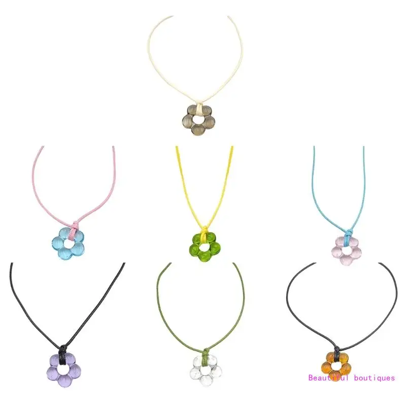 Retro Drawing Rope Coloured Glaze Flower Necklace Female Hip-hop Neck Chain DropShip
Retro Drawing Rope Coloured Glaze Flower Necklace Female Hip-hop Neck Chain DropShip