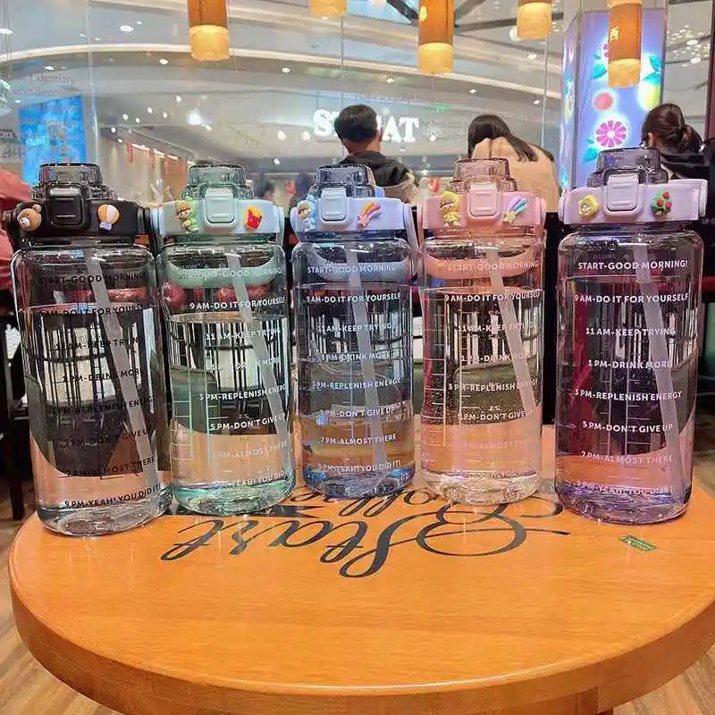2L Drinking VSports Water Bottle Marker Travel Bottle Large Time With Straw Gym
2L Drinking VSports Water Bottle Marker Travel Bottle Large Time With Straw Gym