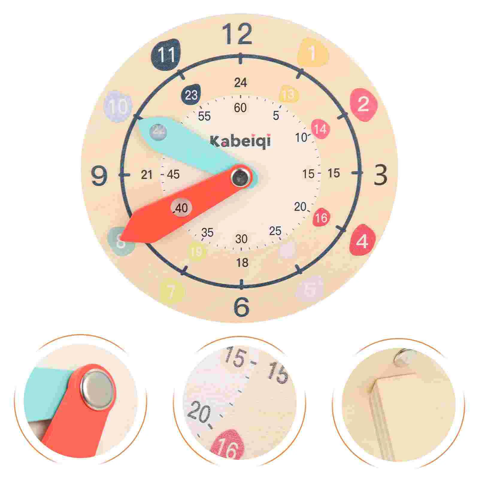 

Wooden Educational Toy Time Teaching Telling Kids Clock Clocks Learn Toys Toddlers Learning