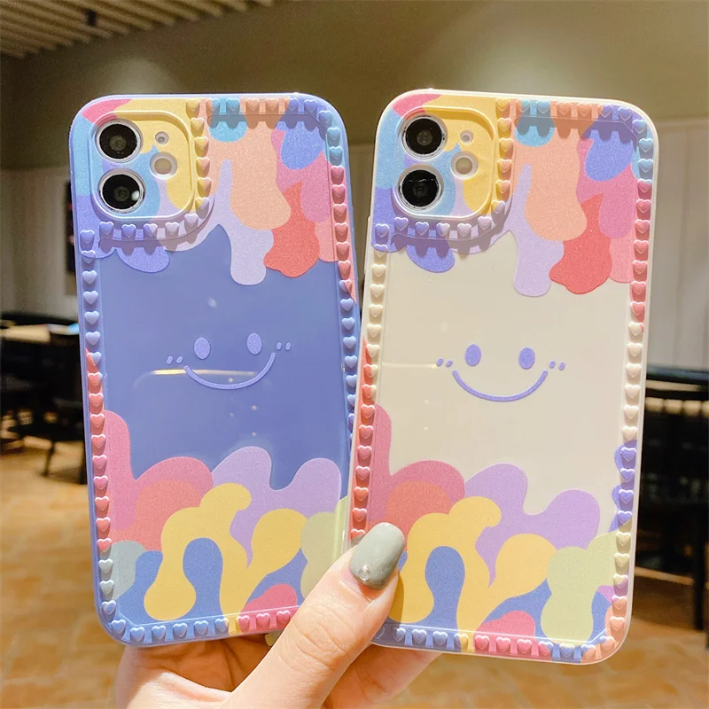Smile Face Coque For iPhone XR Case Funda For iPhone 11 Case Iphone 12 Pro 13 Mini XS Max X 7 8 6 6s Plus SE 20 Rainbow Silicon
Smile Face Coque For iPhone XR Case Funda For iPhone 11 Case Iphone 12 Pro 13 Mini XS Max X 7 8 6 6s Plus SE 20 Rainbow Silicon
