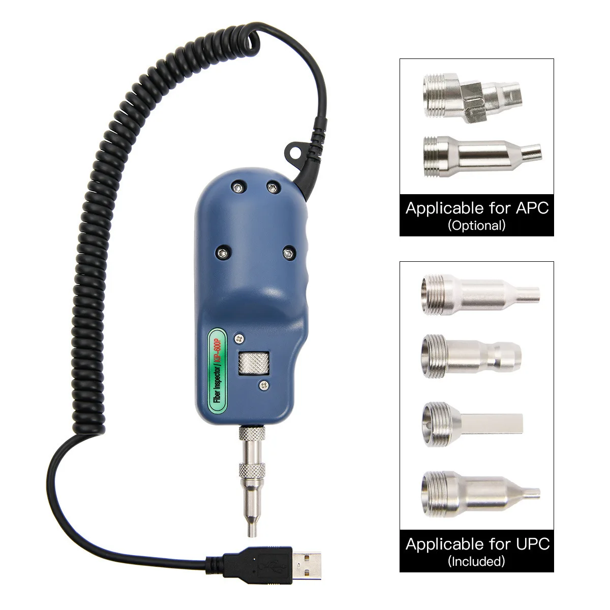 Fiber Endface Detector Handheld Fiber Optic Magnifier 400x Fiber Endface Detector
Fiber Endface Detector Handheld Fiber Optic Magnifier 400x Fiber Endface Detector