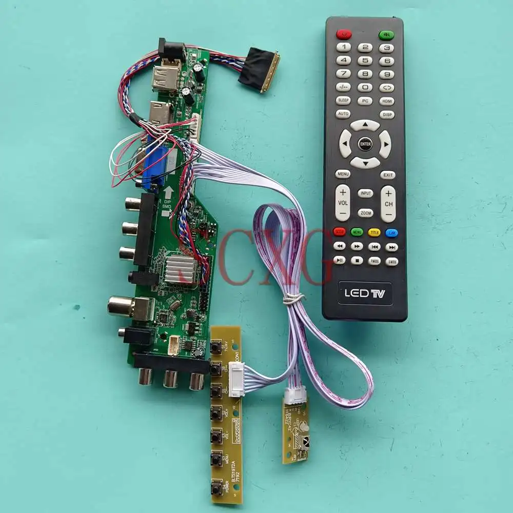 Плата контроллера для ЖК-экрана, DIY Набор для раннего VGA AV USB HDMI-совместимый цифровой сигнал DVB, 40-контактный LVDS 1600 900 Монитор 13,3"
Плата контроллера для ЖК-экрана, DIY Набор для раннего VGA AV USB HDMI-совместимый цифровой сигнал DVB, 40-контактный LVDS 1600 900 Монитор 13,3"
