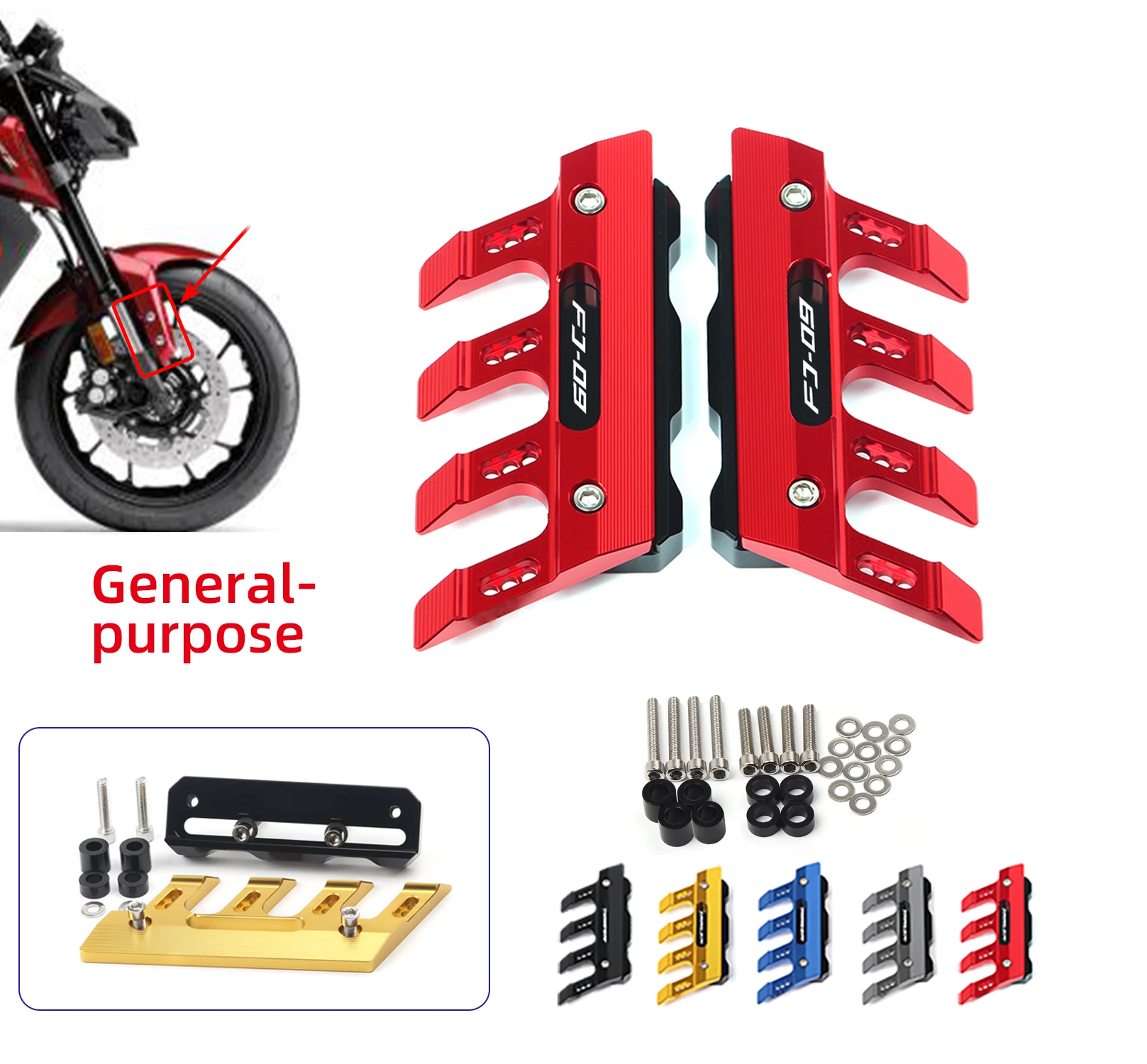 Motorcycle Front Fender Side Protection Guard Mudguard Sliders For YAMAHA FJ-09 FJ09 Tracer Accessories universal
Motorcycle Front Fender Side Protection Guard Mudguard Sliders For YAMAHA FJ-09 FJ09 Tracer Accessories universal