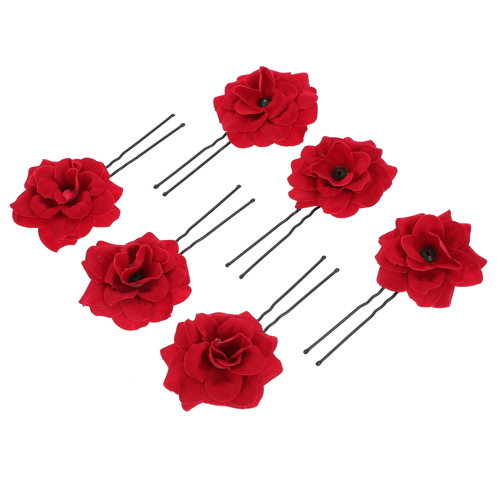 6pcs/5pcs Rose Flower U-shaped Hair Pins Wedding Hair Accessories Flowers Bridal Hair Clips for Women Headpieces 
6pcs/5pcs Rose Flower U-shaped Hair Pins Wedding Hair Accessories Flowers Bridal Hair Clips for Women Headpieces