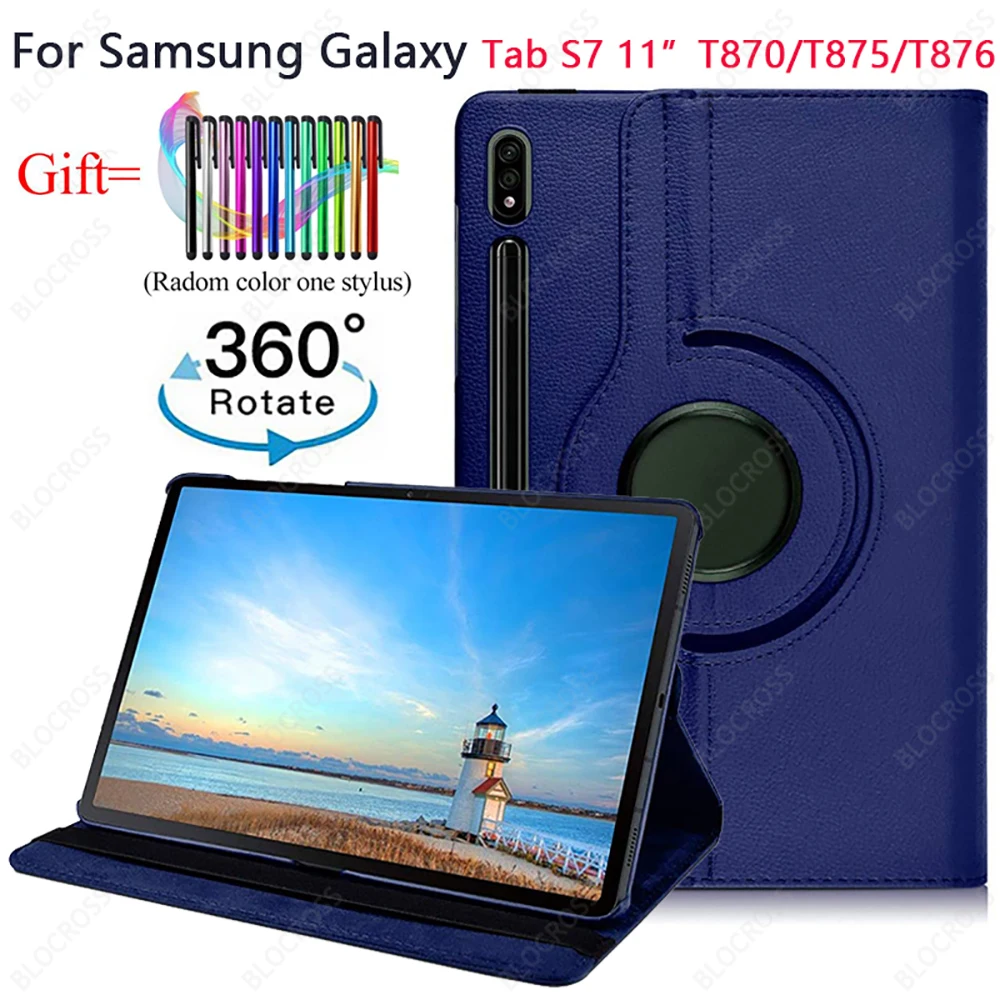 360 Rotation Litchi pattern PU Leather Tablet Case for Samsung Galaxy Tab S7 11 SM-T870/T875/T876 Stand Cover Shell +Free stylus
360 Rotation Litchi pattern PU Leather Tablet Case for Samsung Galaxy Tab S7 11 SM-T870/T875/T876 Stand Cover Shell +Free stylus