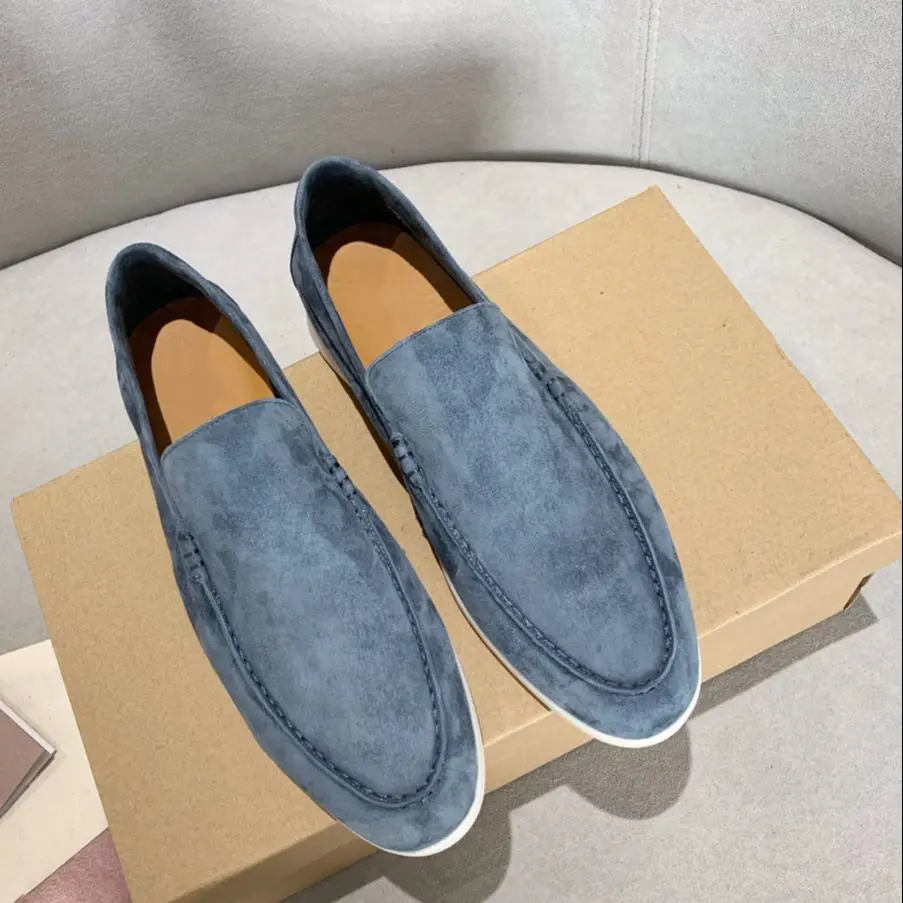 Suede Leather Women Loafers Shoes 2023 Luxury Designer Casual Women Shoes Rubber Sole Walk Men's Flat Loafers For Driving 
Suede Leather Women Loafers Shoes 2023 Luxury Designer Casual Women Shoes Rubber Sole Walk Men's Flat Loafers For Driving