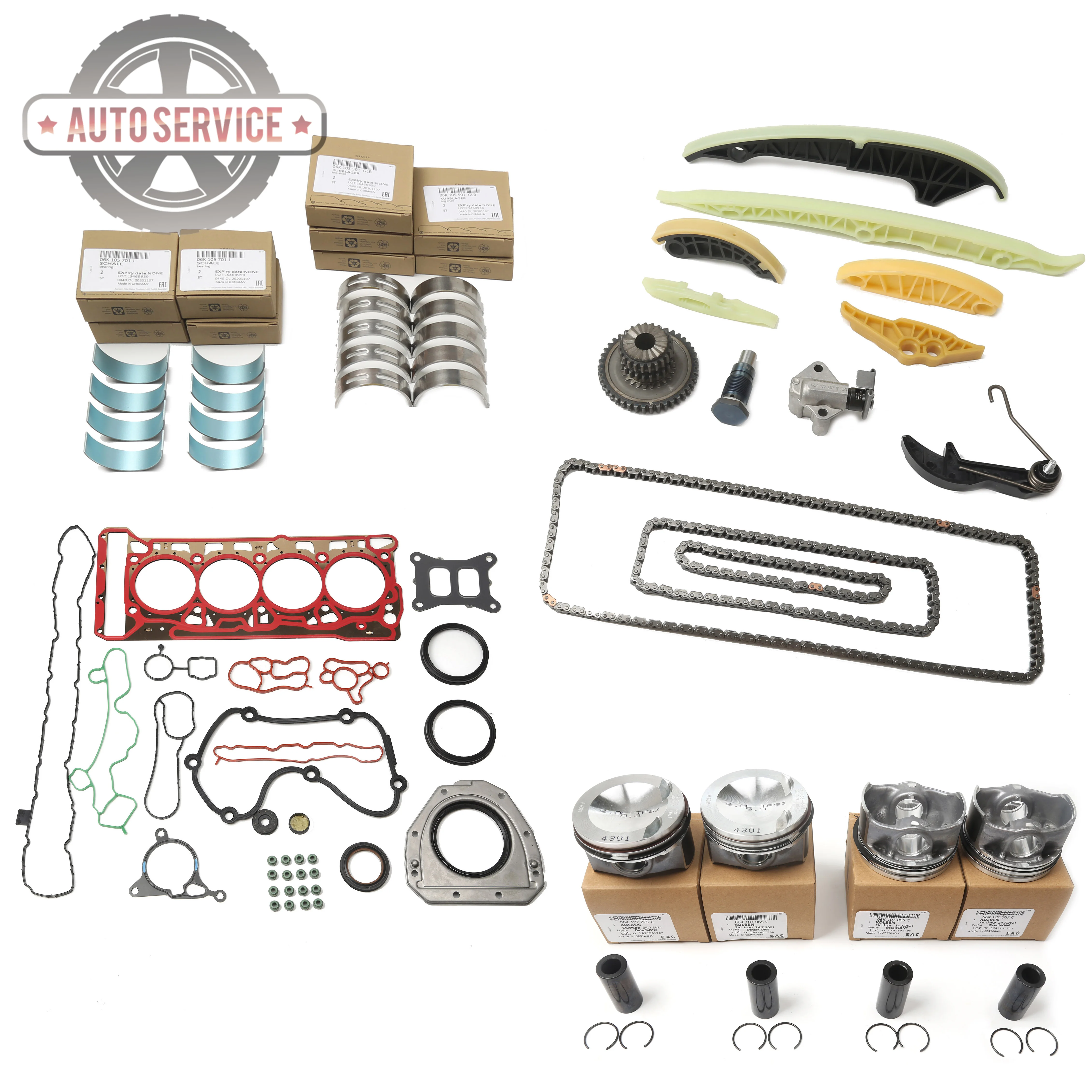 06K107065C 06L198012T Car Engine Repair Kit For AUDI Q2 Q3 TT Roadster Seat LEON Skoda SUPERB III VW PASSAT B8 TIGUAN
06K107065C 06L198012T Car Engine Repair Kit For AUDI Q2 Q3 TT Roadster Seat LEON Skoda SUPERB III VW PASSAT B8 TIGUAN