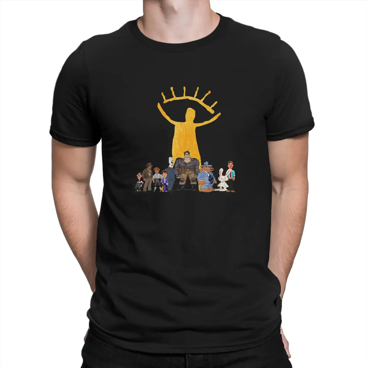 Point and Click HEROES Man's TShirt Day Of The Tentacle Game O Neck Tops 100% Cotton T Shirt Humor Top Quality Gift Idea
Point and Click HEROES Man's TShirt Day Of The Tentacle Game O Neck Tops 100% Cotton T Shirt Humor Top Quality Gift Idea