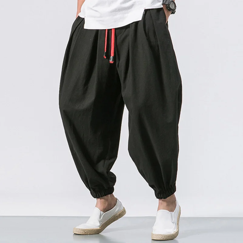 Man Cotton Linen Wild Leg Pants Casual Loose Calf-Length Pants Man Bloomers Summer Baggy Male Traditional Pants Trousers Joggers
Man Cotton Linen Wild Leg Pants Casual Loose Calf-Length Pants Man Bloomers Summer Baggy Male Traditional Pants Trousers Joggers