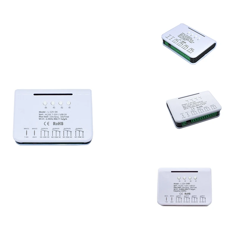 For Ewelink Relay 4CH Smart Home Switch Module Wifi 16A Relay Radio Frequency Remote Control Smart Timer
For Ewelink Relay 4CH Smart Home Switch Module Wifi 16A Relay Radio Frequency Remote Control Smart Timer