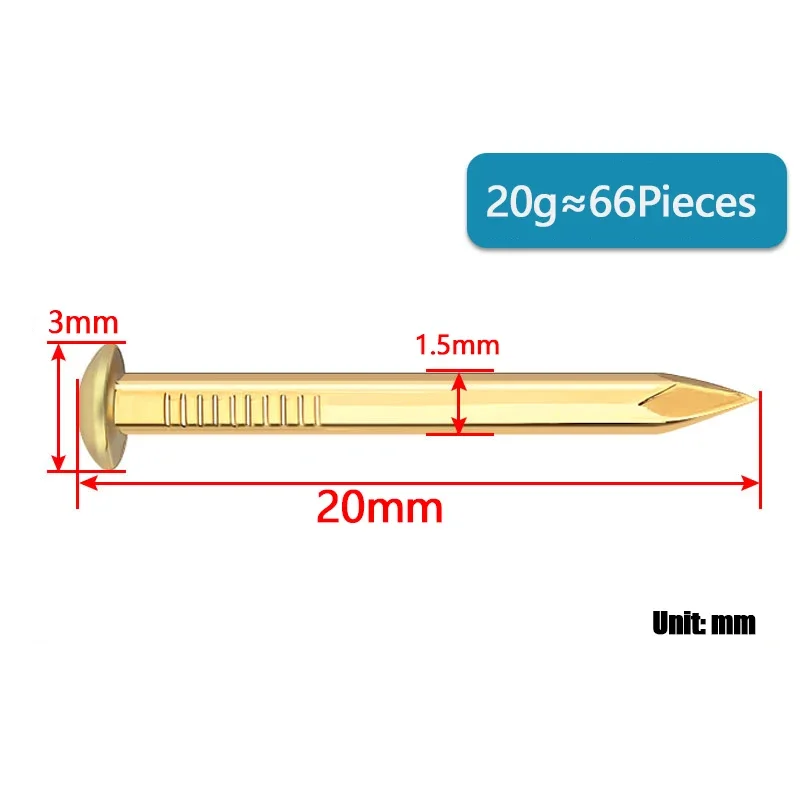 Мини латунные гвозди 1,5 мм/2,0 мм
Мини латунные гвозди 1,5 мм/2,0 мм