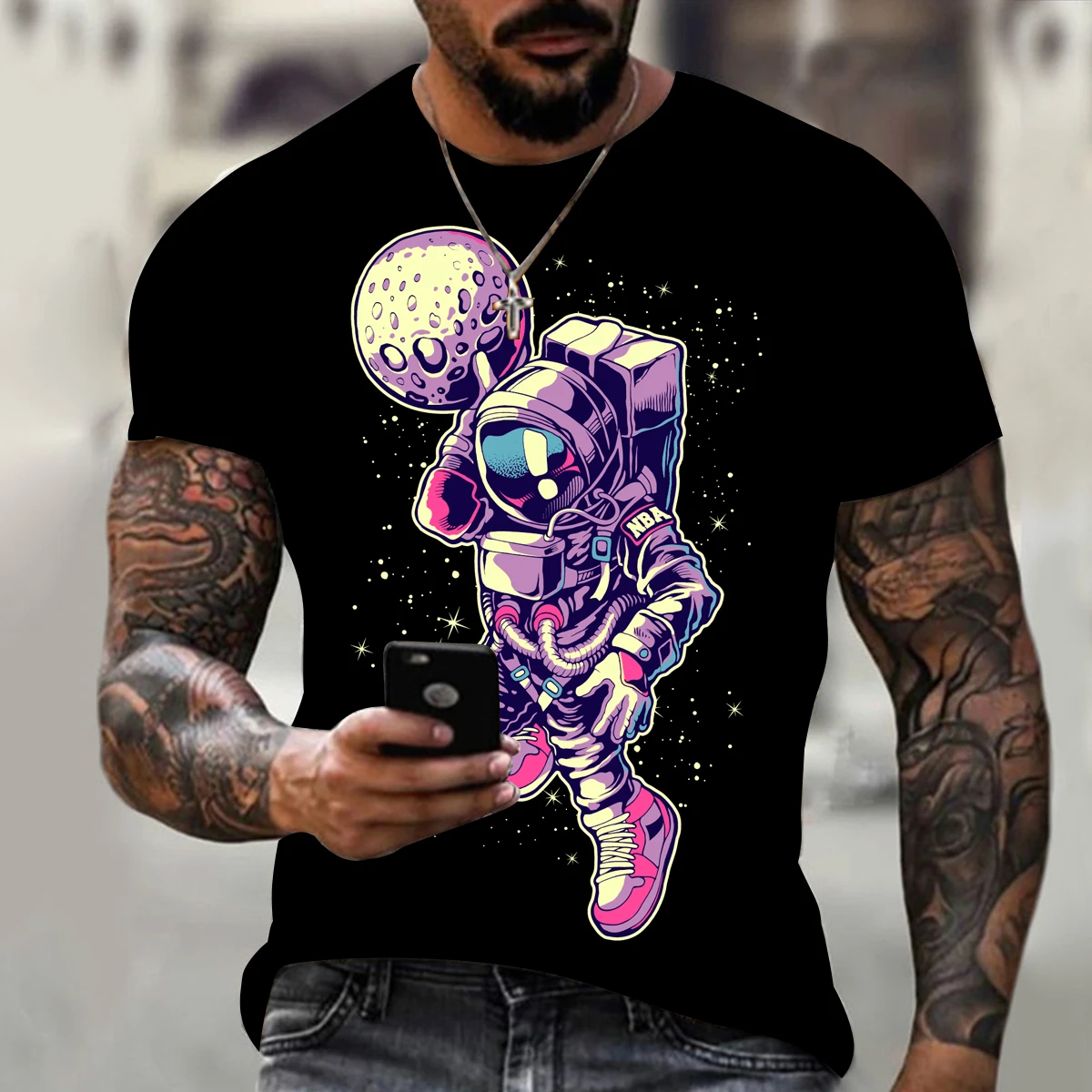 Fashion Men Sky Astronaut 3D Printing New Summer Men's T-Shirt Short Sleeve Top Oversized O Neck Men's
Fashion Men Sky Astronaut 3D Printing New Summer Men's T-Shirt Short Sleeve Top Oversized O Neck Men's