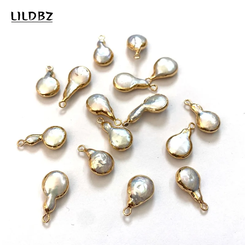 Natural Freshwater Baroque Pearl Charms Making DIY Necklace Bracelets Earring Accessories Irregular Gourd Shape Jewelry Pendants
Natural Freshwater Baroque Pearl Charms Making DIY Necklace Bracelets Earring Accessories Irregular Gourd Shape Jewelry Pendants