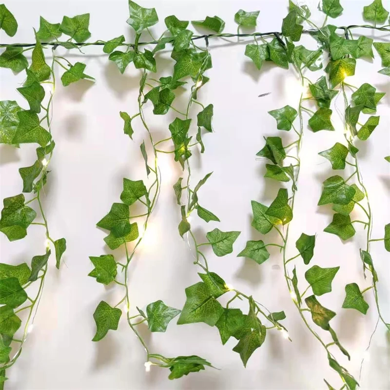 Green Leaf String Lights Artificial Vine Curtain Led Lights Fairy Lights Battery Powered Christmas Light Home Weeding Decoration
Green Leaf String Lights Artificial Vine Curtain Led Lights Fairy Lights Battery Powered Christmas Light Home Weeding Decoration