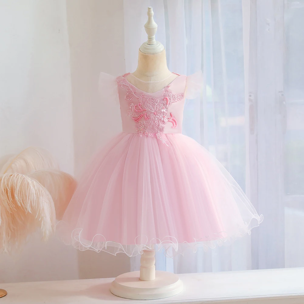 Pink Children's Birthday Dress Beaded Baby Girls Dress Designs Party Wear Children's Bridesmaid Dress for Girl Kids
Pink Children's Birthday Dress Beaded Baby Girls Dress Designs Party Wear Children's Bridesmaid Dress for Girl Kids
