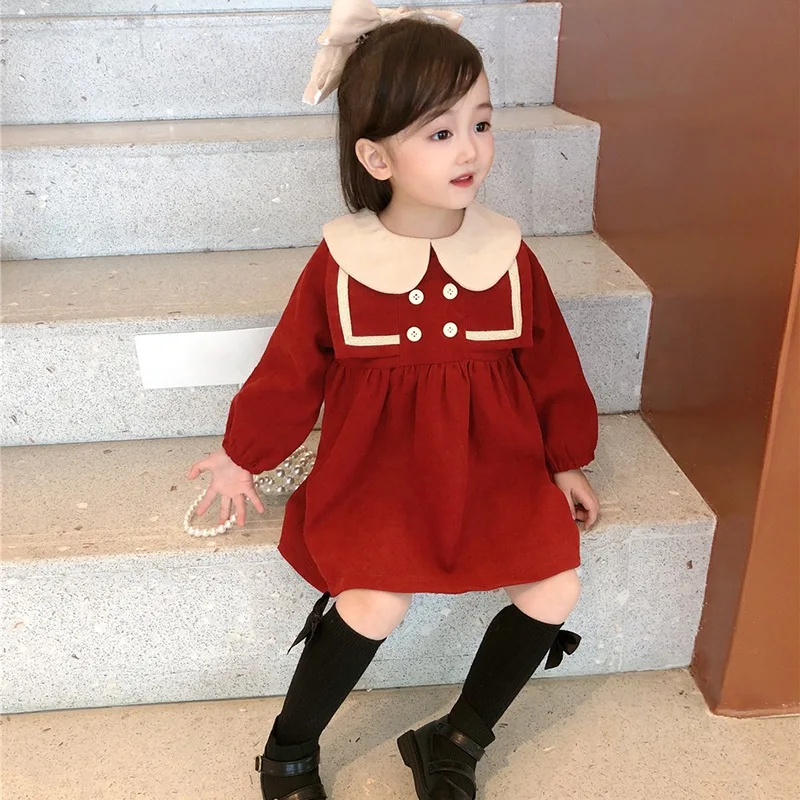 2021New fall Winter Girl Dress kids Christmas birthday dresses Girl Party Doll Collar Dress Cute corduroy Children Girl Dress
2021New fall Winter Girl Dress kids Christmas birthday dresses Girl Party Doll Collar Dress Cute corduroy Children Girl Dress
