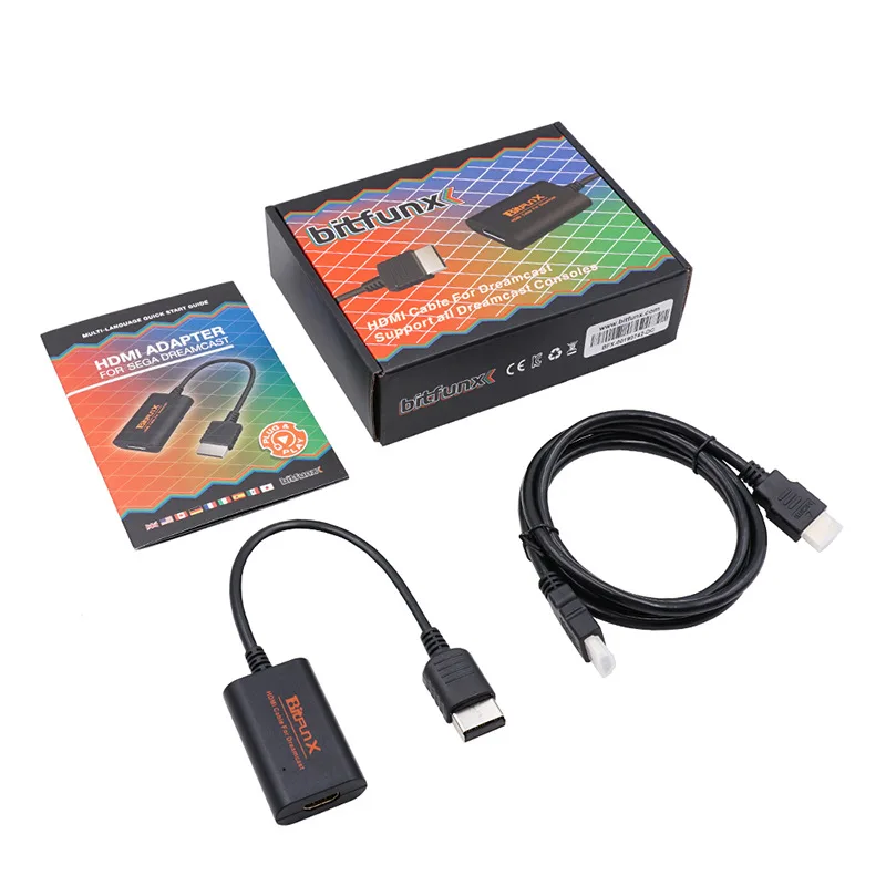 1pc Newest HDMI-compatible Adapter Cable for Sega Dreamcast Consoles HDMI-compatible /HD-Link Cables for Sega Dreamcast
1pc Newest HDMI-compatible Adapter Cable for Sega Dreamcast Consoles HDMI-compatible /HD-Link Cables for Sega Dreamcast