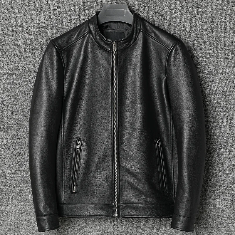 2022 New Simplicity Natural Calf Skin Jacket Men's Cowhide Genuine Leather Coat Spring Slim Short Jacket s Clothes
2022 New Simplicity Natural Calf Skin Jacket Men's Cowhide Genuine Leather Coat Spring Slim Short Jacket s Clothes