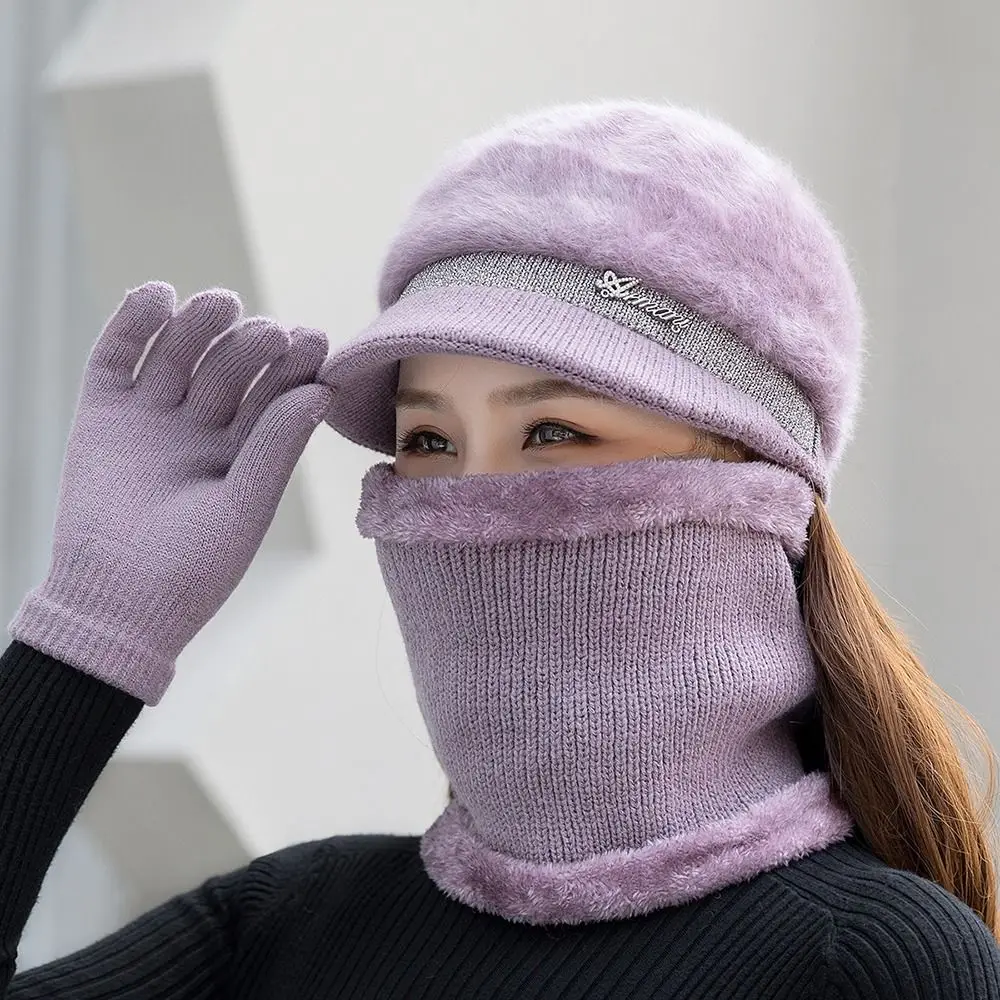 New Women Winter Hat Keep Warm Cap Fashion Hat And Scarf Set Warm Hats For Women Casual Rabbit Fur Winter Brim Knitted Hat
New Women Winter Hat Keep Warm Cap Fashion Hat And Scarf Set Warm Hats For Women Casual Rabbit Fur Winter Brim Knitted Hat
