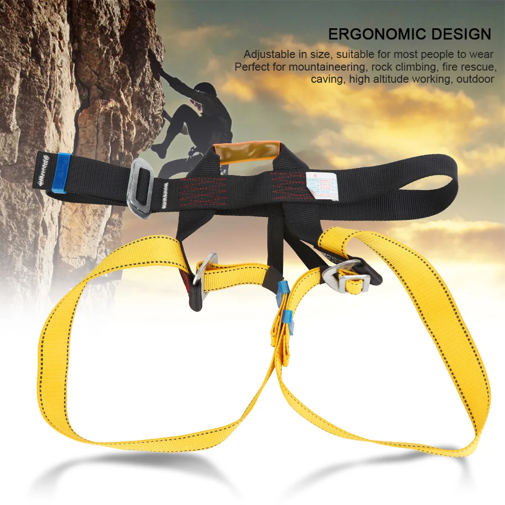 Climbing Harness Half Body Safety Belt for Outdoor Rock Climbing Mountaineering Rappelling
Climbing Harness Half Body Safety Belt for Outdoor Rock Climbing Mountaineering Rappelling