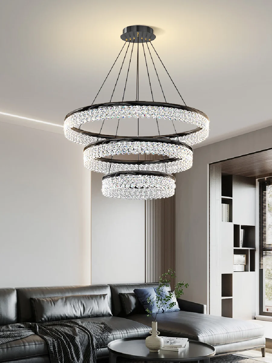 Nordic modern LED crystal glass chandelier simple atmosphere oval living room dining room iron chandelier indoor lighting
Nordic modern LED crystal glass chandelier simple atmosphere oval living room dining room iron chandelier indoor lighting