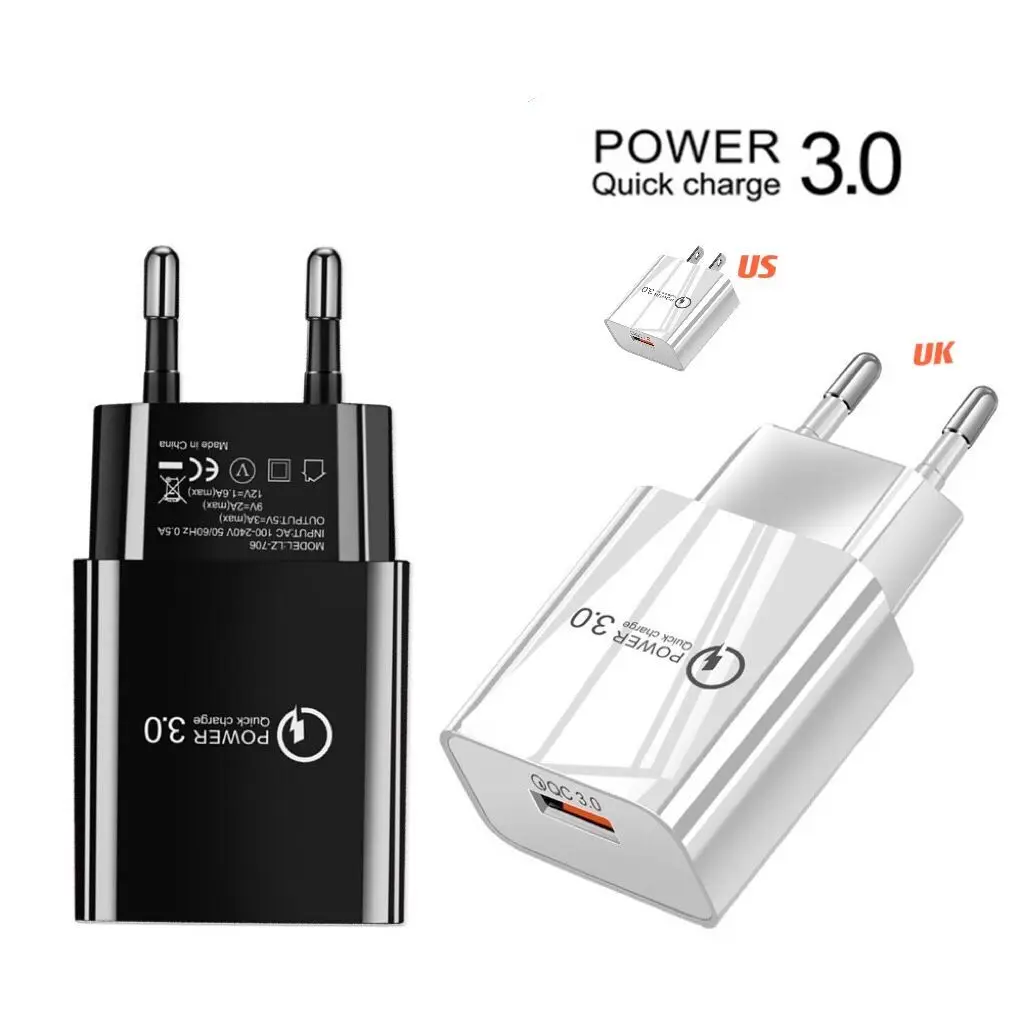 QC 3.0 USB Charger Quick Charge For Phone Xiaomi Redmi Note 9 Pro Redmi K40 Pro Samsung Huawei 18W Mobile Phone Chargers Adapter
QC 3.0 USB Charger Quick Charge For Phone Xiaomi Redmi Note 9 Pro Redmi K40 Pro Samsung Huawei 18W Mobile Phone Chargers Adapter