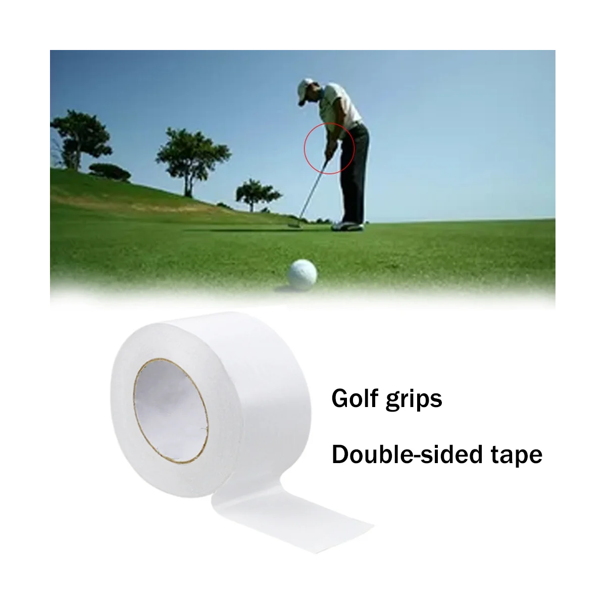 Suitable for Golf High-Viscosity Easy-To-Tear White Grip Glue Golf Iron Grip Double-Sided Adhesive 25MMx50M
Suitable for Golf High-Viscosity Easy-To-Tear White Grip Glue Golf Iron Grip Double-Sided Adhesive 25MMx50M